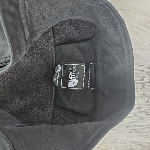 The North Face Jacket Mens Medium Black Zip Pleated Cropped Coat Shell - Picture 3 of 8